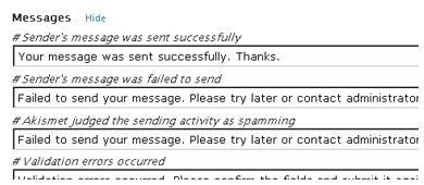 Editable messages screenshot